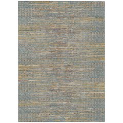 Machine Washable Indoor/Outdoor Chantille ACN2642 Teal 8' x 10' Rug