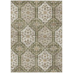 Machine Washable Indoor/Outdoor Chantille ACN2643 Green 8' x 10' Rug
