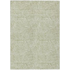 Machine Washable Indoor/Outdoor Chantille ACN2648 Green 8' x 10' Rug