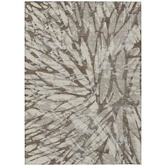 Machine Washable Indoor/Outdoor Chantille ACN2651 Brown 8' x 10' Rug
