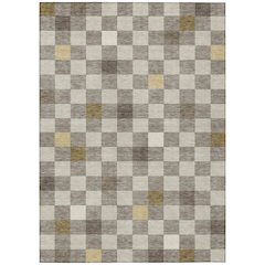 Machine Washable Indoor/Outdoor Chantille ACN2656 Brown 8' x 10' Rug