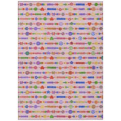 Machine Washable Indoor/Outdoor Chantille ACN2658 Pink 8' x 10' Rug
