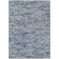 Machine Washable Indoor/Outdoor Chantille ACN2665 Blue 8' x 10' Rug