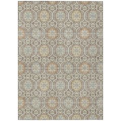 Machine Washable Indoor/Outdoor Chantille ACN2670 Brown 8' x 10' Rug