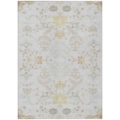 Machine Washable Indoor/Outdoor Chantille ACN2676 Gray 8' x 10' Rug