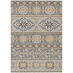Machine Washable Indoor/Outdoor Chantille ACN2677 Gray 8' x 10' Rug