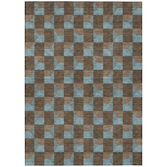Machine Washable Indoor/Outdoor Chantille ACN2680 Brown 8' x 10' Rug