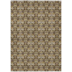 Machine Washable Indoor/Outdoor Chantille ACN2682 Brown 8' x 10' Rug