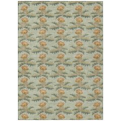 Machine Washable Indoor/Outdoor Chantille ACN2684 Green 8' x 10' Rug