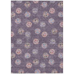 Machine Washable Indoor/Outdoor Chantille ACN2690 Purple 8' x 10' Rug