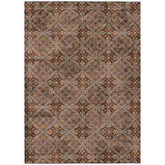 Machine Washable Indoor/Outdoor Chantille ACN2692 Red 8' x 10' Rug