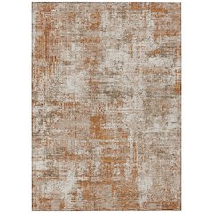 Machine Washable Indoor/Outdoor Chantille ACN2693 Orange 8' x 10' Rug