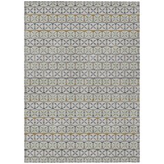 Machine Washable Indoor/Outdoor Chantille ACN2695 Gray 8' x 10' Rug