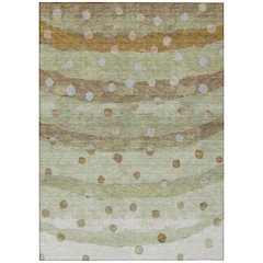 Machine Washable Indoor/Outdoor Chantille ACN2696 Green 8' x 10' Rug