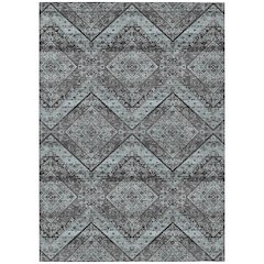 Machine Washable Indoor/Outdoor Chantille ACN2699 Gray 8' x 10' Rug