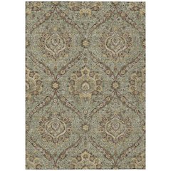 Machine Washable Indoor/Outdoor Chantille ACN2703 Green 8' x 10' Rug