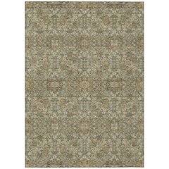 Machine Washable Indoor/Outdoor Chantille ACN2705 Green 8' x 10' Rug