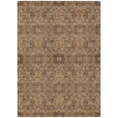 Machine Washable Indoor/Outdoor Chantille ACN2705 Orange 8' x 10' Rug