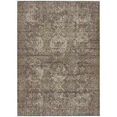 Machine Washable Indoor/Outdoor Chantille ACN2706 Brown 8' x 10' Rug