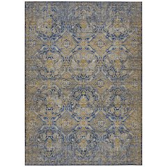 Machine Washable Indoor/Outdoor Chantille ACN2706 Blue 8' x 10' Rug