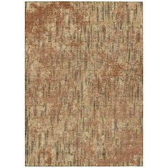 Machine Washable Indoor/Outdoor Chantille ACN2710 Orange 8' x 10' Rug