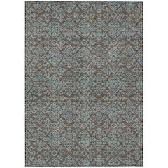 Machine Washable Indoor/Outdoor Chantille ACN2712 Brown 8' x 10' Rug