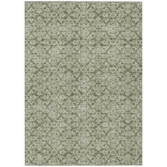 Machine Washable Indoor/Outdoor Chantille ACN2712 Green 8' x 10' Rug