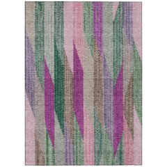 Machine Washable Indoor/Outdoor Chantille ACN2720 Pink 9' x 12' Rug
