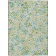 Machine Washable Indoor/Outdoor Chantille ACN2723 Gold 9' x 12' Rug