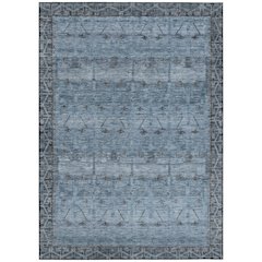 Machine Washable Indoor/Outdoor Chantille ACN2724 Blue 9' x 12' Rug