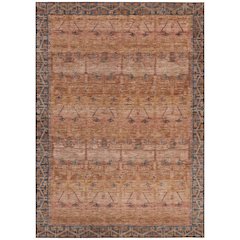 Machine Washable Indoor/Outdoor Chantille ACN2724 Orange 9' x 12' Rug