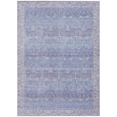 Machine Washable Indoor/Outdoor Chantille ACN2725 Purple 9' x 12' Rug