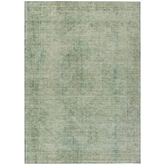 Machine Washable Indoor/Outdoor Chantille ACN2726 Green 9' x 12' Rug