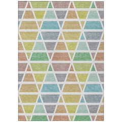 Machine Washable Indoor/Outdoor Chantille ACN2732 Green 9' x 12' Rug