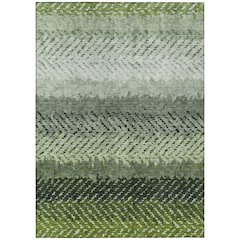 Machine Washable Indoor/Outdoor Chantille ACN2740 Green 9' x 12' Rug