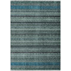 Machine Washable Indoor/Outdoor Chantille ACN2741 Teal 9' x 12' Rug