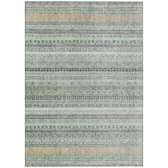 Machine Washable Indoor/Outdoor Chantille ACN2742 Green 9' x 12' Rug