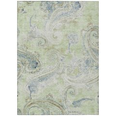 Machine Washable Indoor/Outdoor Chantille ACN2747 Green 9' x 12' Rug