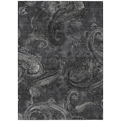 Machine Washable Indoor/Outdoor Chantille ACN2748 Gray 9' x 12' Rug