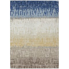 Machine Washable Indoor/Outdoor Chantille ACN2752 Blue 9' x 12' Rug
