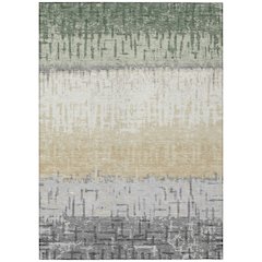 Machine Washable Indoor/Outdoor Chantille ACN2752 Green 9' x 12' Rug