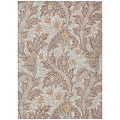 Machine Washable Indoor/Outdoor Chantille ACN2753 Orange 9' x 12' Rug