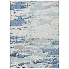 Machine Washable Indoor/Outdoor Chantille ACN2757 Blue 9' x 12' Rug
