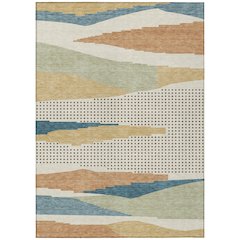 Machine Washable Indoor/Outdoor Chantille ACN2761 Ivory 9' x 12' Rug
