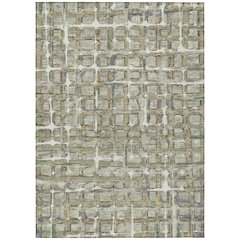 Machine Washable Indoor/Outdoor Chantille ACN2762 Green 9' x 12' Rug