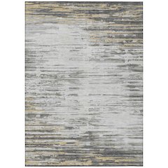 Machine Washable Indoor/Outdoor Chantille ACN2767 Gray 9' x 12' Rug