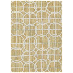 Machine Washable Indoor/Outdoor Chantille ACN2769 Gold 9' x 12' Rug