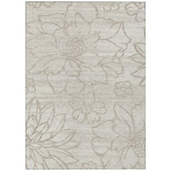 Machine Washable Indoor/Outdoor Chantille ACN2789 Ivory 9' x 12' Rug