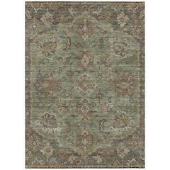Machine Washable Indoor/Outdoor Chantille ACN2793 Green 9' x 12' Rug