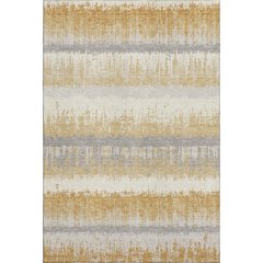 Premium Machine Washable Mayfield AMF1013 Gold 8' x 10' Rug